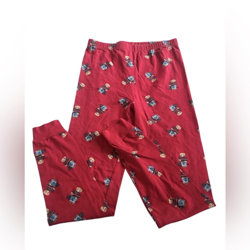 Ralph Lauren Polo Bear Christmas Leggings Youth Girl size 12
